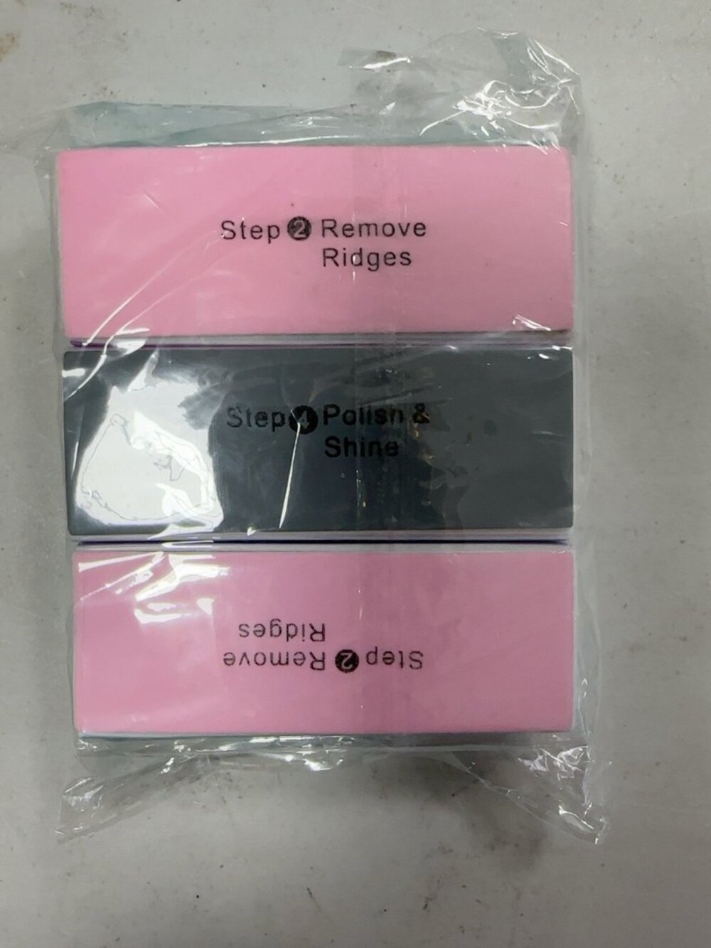 Set de 3 bloques pulidores para uñas , nuevos y sellados en su empaque.